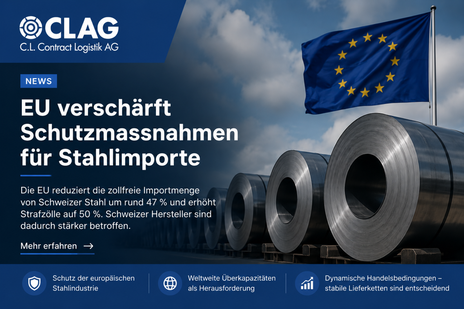EU verschärft Schutzmassnahmen für Stahlimporte